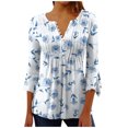 thumbnail image 1 of Dyegold Womens Dressy Tops And Blouses Ladies 3/4 Sleeve Shirts For Women Black Blouse For Women Dressy Western Ladies ​Trendy Tunic Tops ​Women Dressy Tops ​Free Shipping, 1 of 5