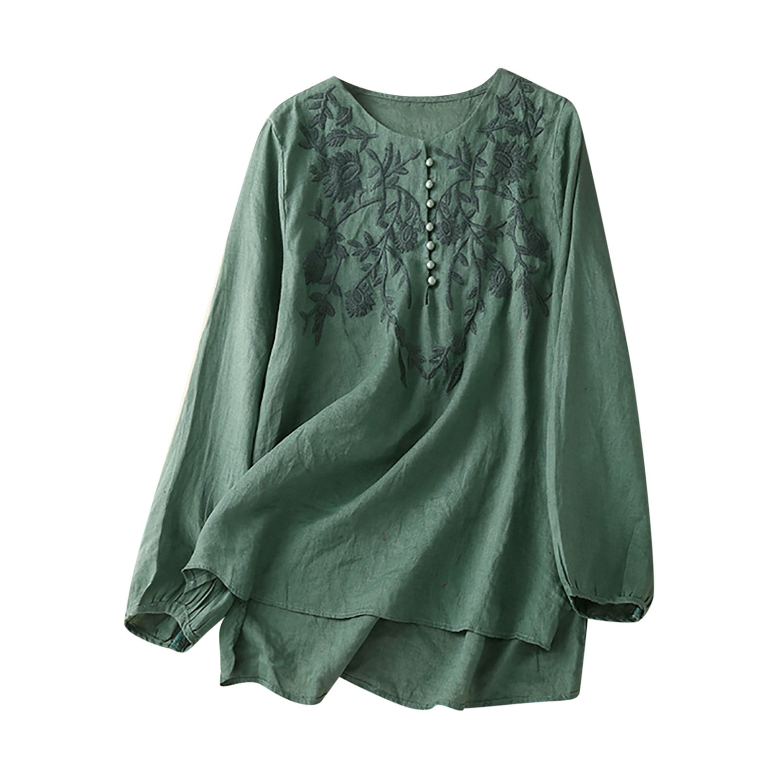 【2plan】24SS Daily Blossom Shirt Dyegold-Womens-Fall-Fashion-