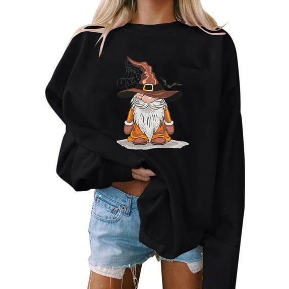 Dyegold Womens Halloween Hoodie Ladies Pumpkin Coffee Print Shirts Sale Women'S Fall Sweaters Business Casual Fall Fashion 2025 Christmas Womens Fall Sweaters 2025