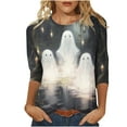 thumbnail image 1 of Dyegold Womens Halloween Tops Ladies Neutral Tops For Women Womens Casual Tops Work Office Sport Long Sleeve ​Trendy Tunic Tops ​Popular Womens Clothes 2023 ​Free Shipping, 1 of 5