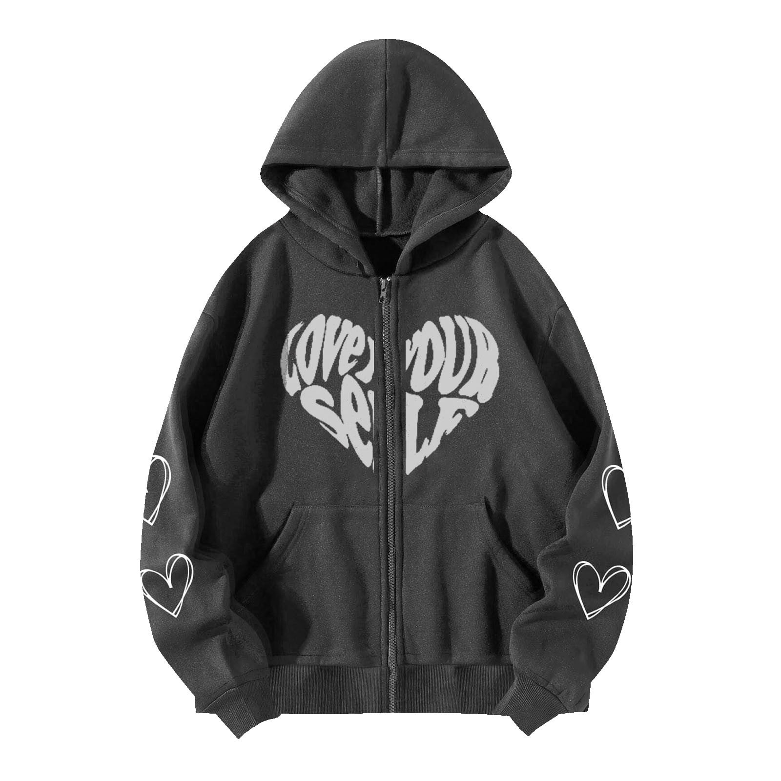 TEXT PRINT HOODED SWEATSHIRT - Black | ZARA United States