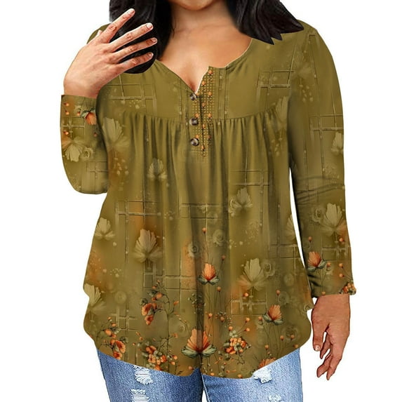 Dyegold Womens Plus Size Blouses Ladies Fall Tops Womens Tops Work Office Sport Long Sleeve Dressy Casual Tops Plus Size Clothes For Women My Orders