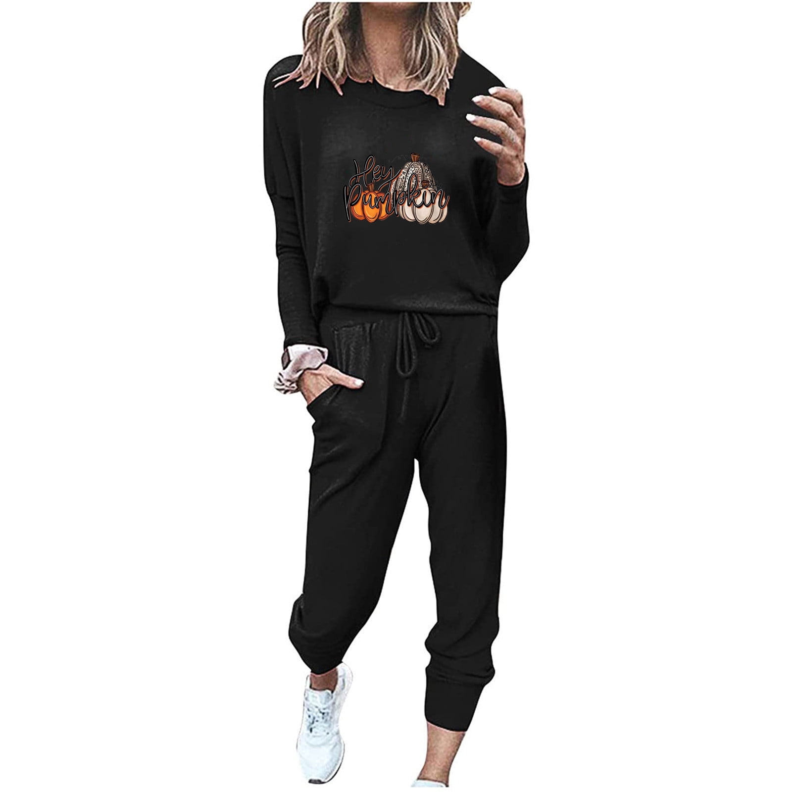 トップス JIMWAG Sweat Pants & Short hoodie ZQGJB Women's Casual Two Piece Hoodie Sweatsuit Trendy long