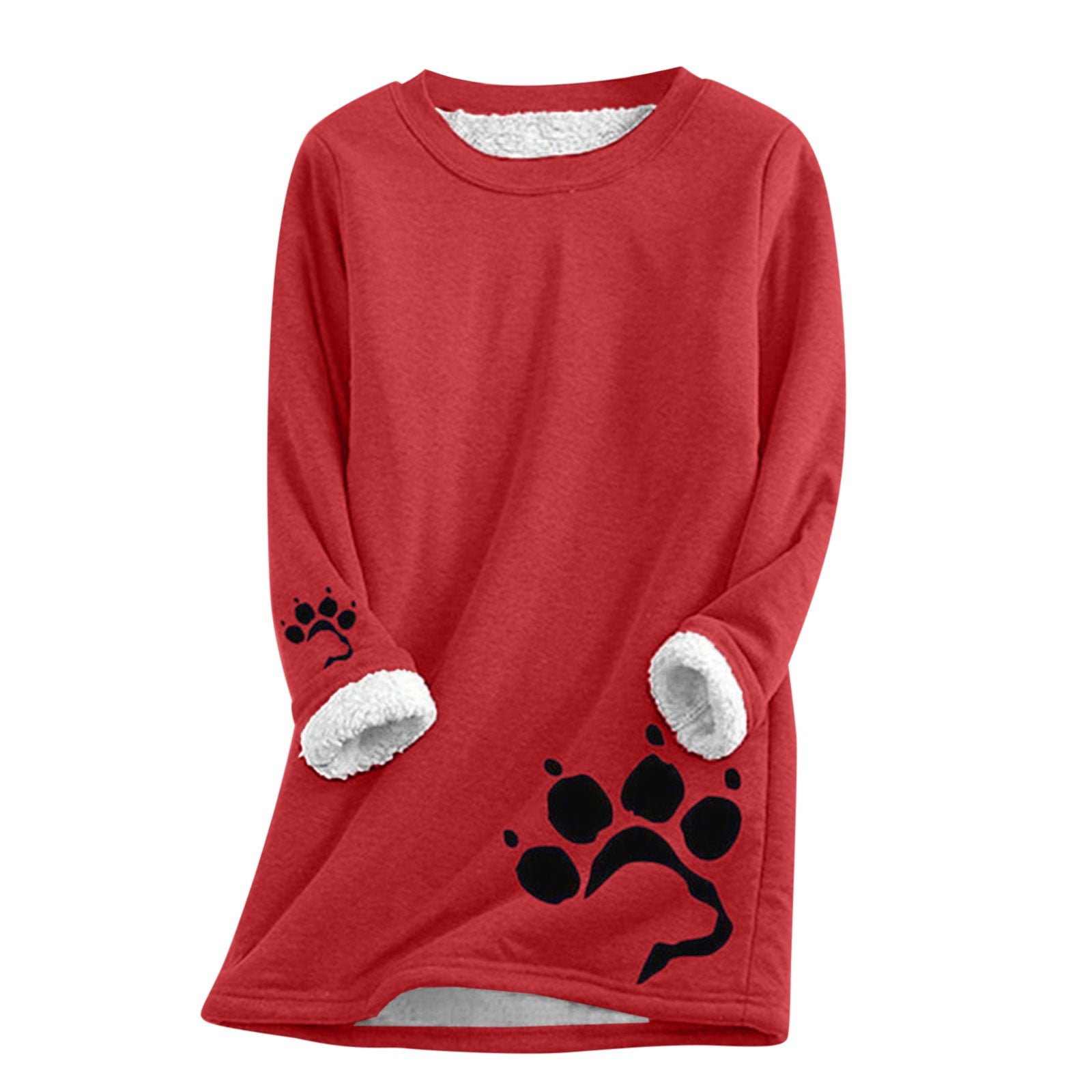 Dyegold Womens Thermal Tops Warm Fuzzy Long Sleeve Cute Undershirt Teen