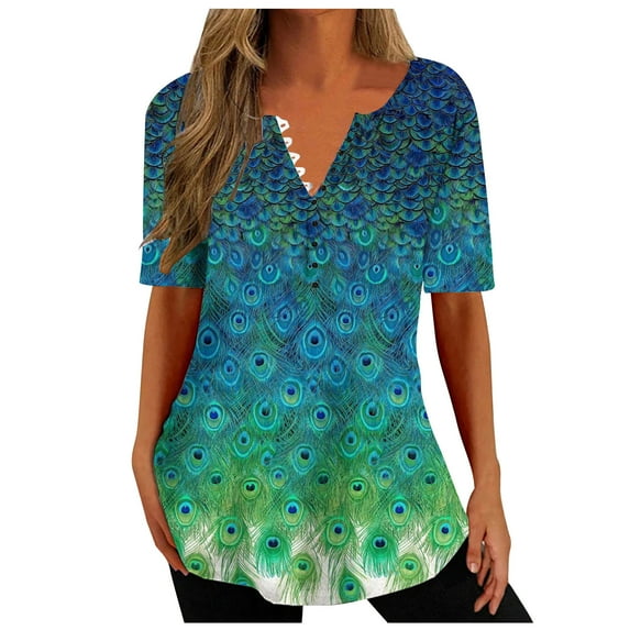 Dyegold Womens Tops Dressy Casual Summer Summer Tops For Women Mesh Sheer Short Sleeve Plus Size