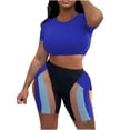 thumbnail image 1 of Dyegold Womens Workout Sets 2 Piece Seamless Yoga Outfits Leggings Shorts and Crop Top Matching Gym Athletic Exercise Set, 1 of 5