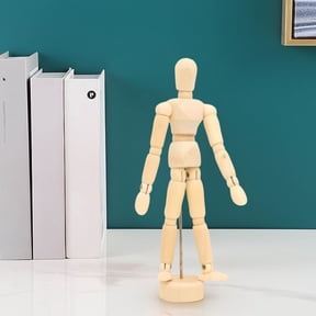 Dyegold Wooden Articulated Manikin Figure Drawing Model with Movable Joints Mini Artist Doll for Sketching Practice Display Perfect for Beginners and Professionals