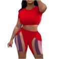 thumbnail image 1 of Dyegold Work Out Sets For Women 2 Piece Seamless Yoga Outfits Shorts And Crop Top Matching Gym Athletic Outfit Clothing Set, 1 of 5