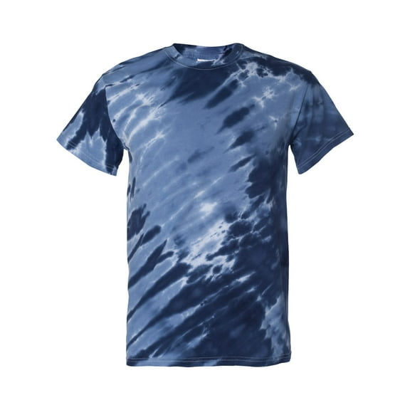 Dyenomite 200TS Tiger Stripe Tie Dye T-Shirt - Navy, Small