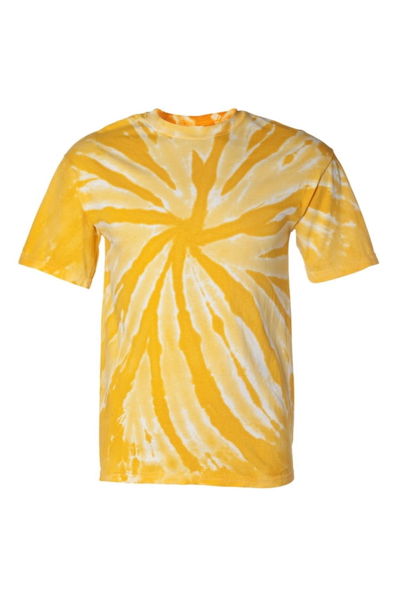 200TT Solid Pinwheel Tie Dye T-Shirt - Gold, Small