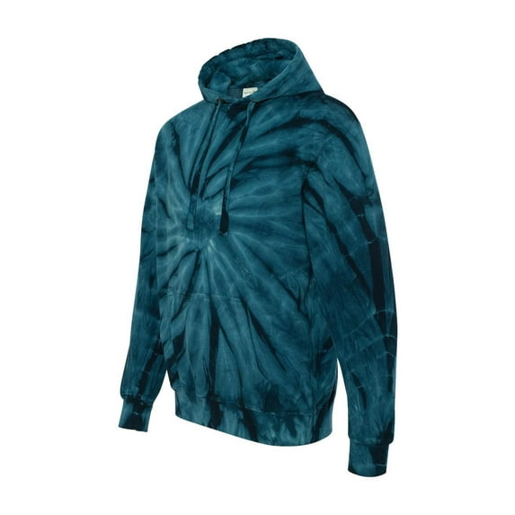 Dyenomite 854CY Adult Two-Ply Drawstring Hoodie, Navy - Extra Large