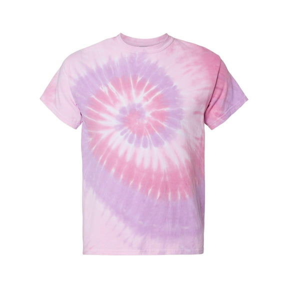 Dyenomite B82814304 Tide Tie-Dyed T-Shirt, Sweetheart - Medium