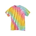 thumbnail image 1 of Dyenomite B83514968 Tilt Tie-Dyed T-Shirt, Classic Rainbow - 3XL, 1 of 3