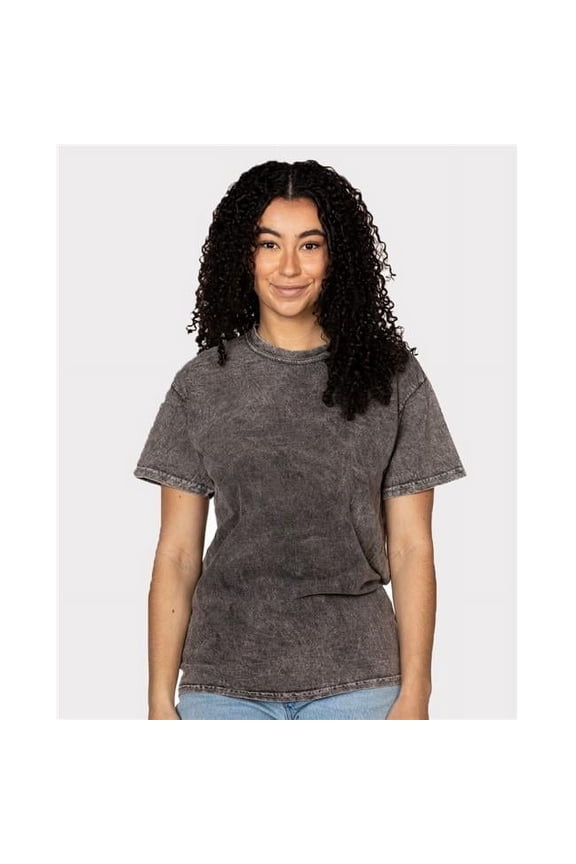 B85014665 Mineral Wash T-Shirt, Midnight - Large