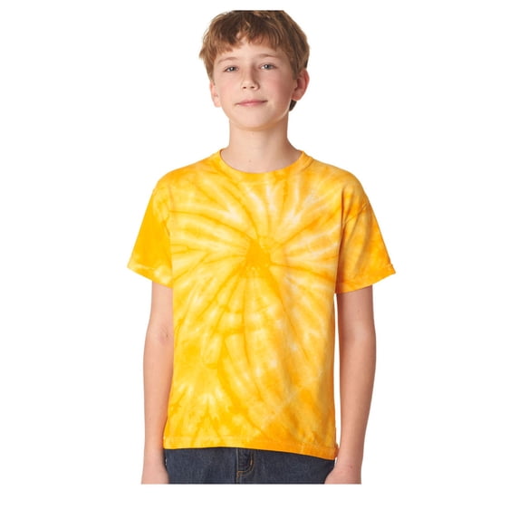Dyenomite Big Boy's Double Needle Sleeve Bottom Hem T-Shirt, Style 20BCY