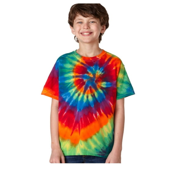 Dyenomite Big Boy's Rainbow Jersey Big Boy's T-Shirt, Style 20BMS
