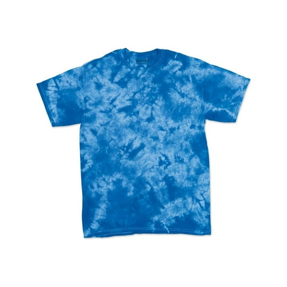 Dyenomite - Crystal Tie-Dyed T-Shirt - 200CR - Black/ Teal - Size: XL