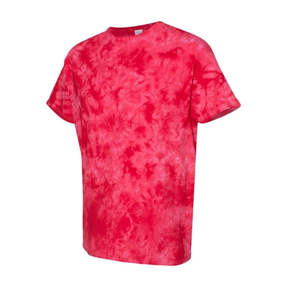 Dyenomite Crystal Tie-Dyed T-Shirt 200CR Red 3XL