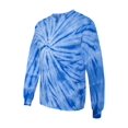 thumbnail image 1 of Dyenomite Cyclone Pinwheel Long Sleeve T-Shirt Size L Color Blues, 1 of 2