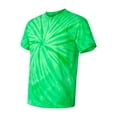 thumbnail image 1 of Dyenomite - Cyclone Pinwheel Tie-Dyed T-Shirt - 200CY - Kelly - Size: 2XL, 1 of 3