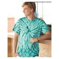 thumbnail image 1 of Dyenomite - Cyclone Pinwheel Tie-Dyed T-Shirt - 200CY - Lavender - Size: 2XL, 1 of 3