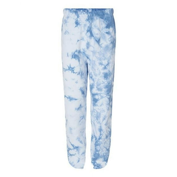 Dyenomite - Dream Tie-Dyed Sweatpants - 973VR - Cloudy Sky Crystal - Size: S