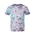 thumbnail image 1 of Dyenomite - LaMer Over-Dyed Crinkle Tie-Dyed T-Shirt - 640LM - Pacific - Size: 3XL, 1 of 1