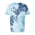 thumbnail image 1 of Dyenomite - LaMer Over-Dyed Crinkle Tie-Dyed T-Shirt - 640LM - Gulf - Size: L, 1 of 1