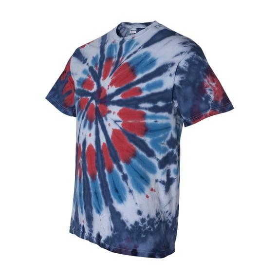 Dyenomite - Multi-Color Cut-Spiral Tie-Dyed T-Shirt - 200T2 - Americus - Size: 2XL