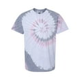 thumbnail image 1 of Dyenomite - Multi-Color Spiral Tie-Dyed T-Shirt - 200MS - Malibu - Size: S, 1 of 1