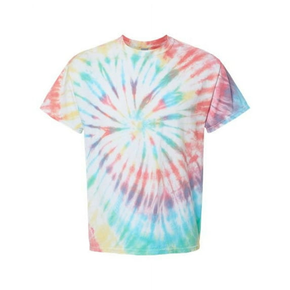 Dyenomite Multi-Color Spiral Tie-Dyed T-Shirt | 200MS