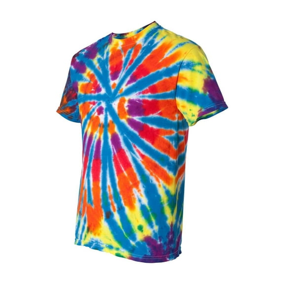 Dyenomite - Rainbow Cut-Spiral Tie-Dyed T-Shirt - 200TD - Champ - Size: XL