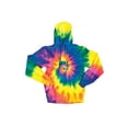 thumbnail image 1 of Dyenomite Rainbow Spiral Pullover Hooded Sweatshirt, Style 854MS, 1 of 1