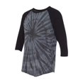 thumbnail image 1 of Dyenomite Tie Dye Three-Quarter Sleeve Raglan T-Shirt 660VR, 1 of 3