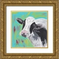 thumbnail image 1 of Dyer, Beverly 12x12 Gold Ornate Wood Framed with Double Matting Museum Art Print Titled - Farm Life Cow, 1 of 4