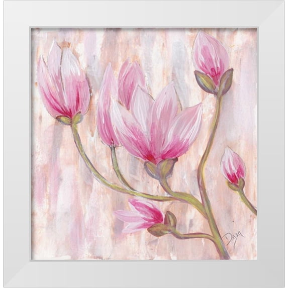 Dyer, Beverly 12x12 White Modern Wood Framed Museum Art Print Titled - ulip Tree 1
