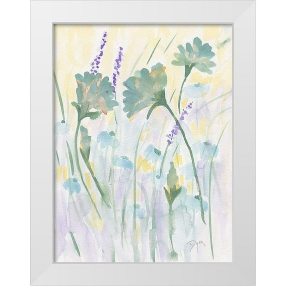 Dyer, Beverly 12x14 White Modern Wood Framed Museum Art Print Titled - Floral Autumn Glow