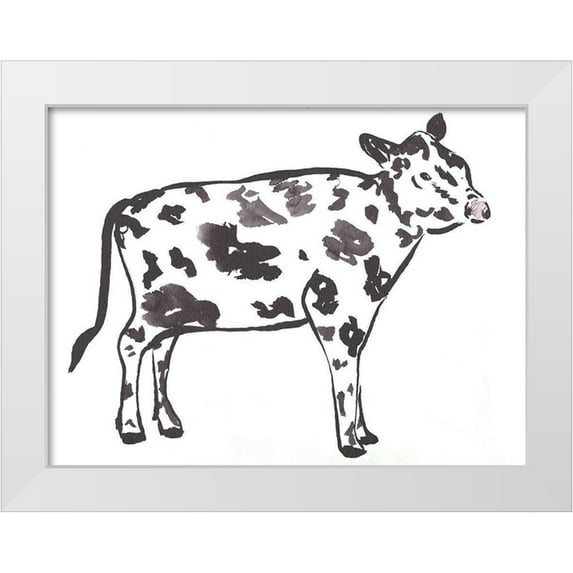 Dyer, Beverly 14x12 White Modern Wood Framed Museum Art Print Titled - Farm House Friend 2