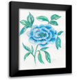 thumbnail image 1 of Dyer, Beverly 14x18 Black Modern Framed Museum Art Print Titled - Floral Blue 1, 1 of 5