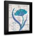 thumbnail image 1 of Dyer, Beverly 14x18 Black Modern Framed Museum Art Print Titled - Zinnia Turquoise 2, 1 of 5