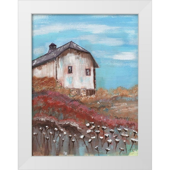 Dyer, Beverly 15x18 White Modern Wood Framed Museum Art Print Titled - Cotton Farm Barn