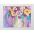 thumbnail image 1 of Dyer, Beverly 18x14 White Modern Wood Framed Museum Art Print Titled - Bright Bouquet, 1 of 4