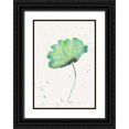 thumbnail image 1 of Dyer, Beverly 18x24 Black Ornate Wood Framed with Double Matting Museum Art Print Titled - Blue Green Poppy 2, 1 of 4