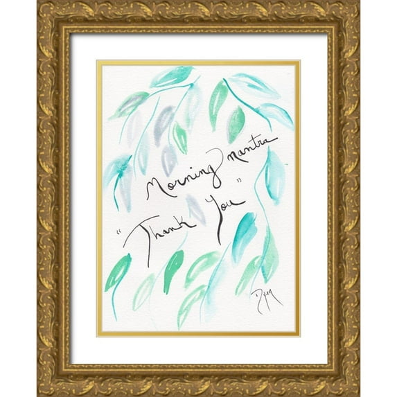 Dyer, Beverly 19x24 Gold Ornate Wood Framed with Double Matting Museum Art Print Titled - Sentiment Morning