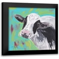 thumbnail image 1 of Dyer, Beverly 20x20 Black Modern Framed Museum Art Print Titled - Farm Life Cow, 1 of 5