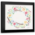 thumbnail image 1 of Dyer, Beverly 20x20 Black Modern Framed Museum Art Print Titled - Wildflower Wreath 1, 1 of 5