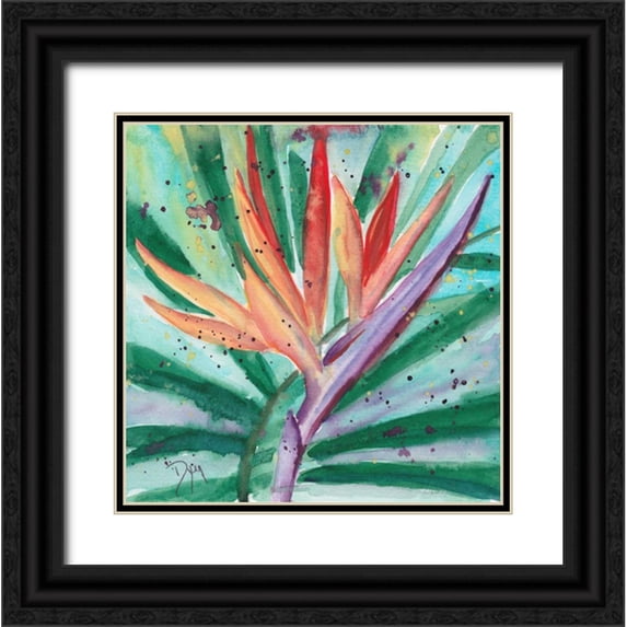 Dyer, Beverly 20x20 Black Ornate Wood Framed with Double Matting Museum Art Print Titled - Salsa