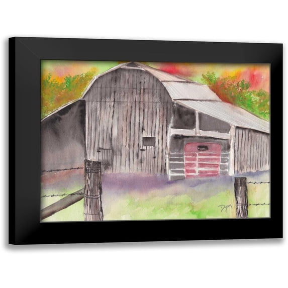 Dyer, Beverly 24x19 Black Modern Framed Museum Art Print Titled - The Barn