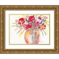 thumbnail image 1 of Dyer, Beverly 24x19 Gold Ornate Wood Framed with Double Matting Museum Art Print Titled - Summer Bouquet, 1 of 4