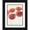 thumbnail image 1 of Dyer, Beverly 25x32 Black Ornate Wood Framed with Double Matting Museum Art Print Titled - Poppies July 2, 1 of 4